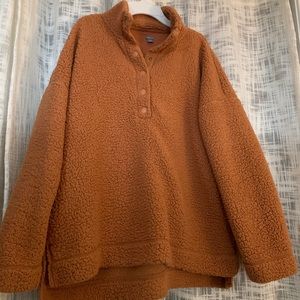 Aerie Half Button Sherpa